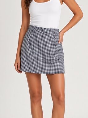 LOVE H21 NAVY & WHITE SKIRT